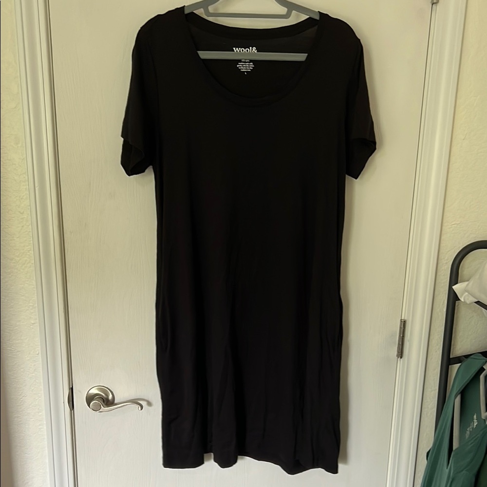 Wool& black Maggie dress